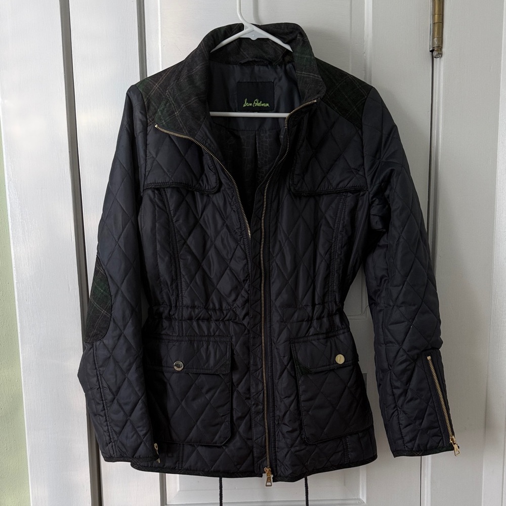 Sam Edelman Black Quilted Utility Jacket